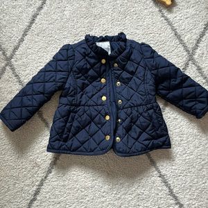 Janie and Jack Toddler Girl Quilted Barn Jacket